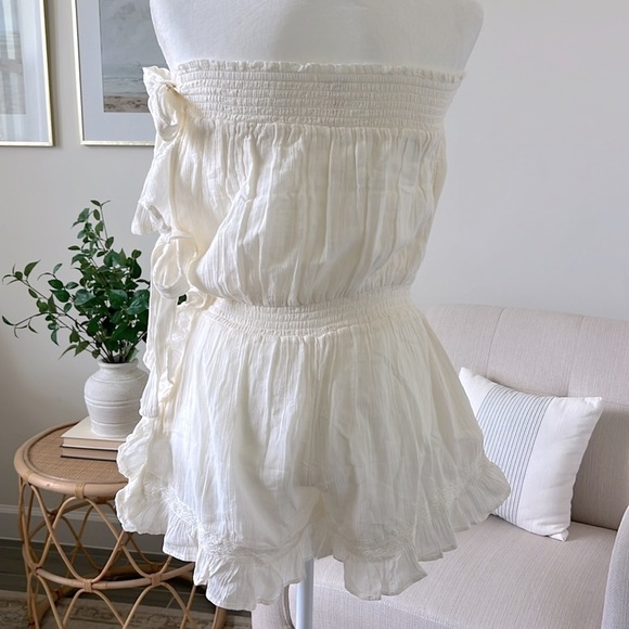 NWOT Free People Feelin' Fancy Convertible Romper Ivory XS - Picture 11 of 16